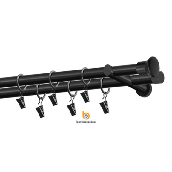 Fém karnisszett Lima 16 mm 240 cm fekete