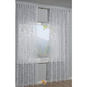   Készfüggöny áttetsző Ausbrenner Floral fehér színű több méret
