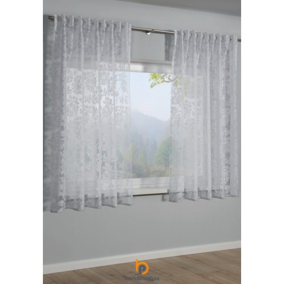 Készfüggöny áttetsző Ausbrenner Floral fehér színű több méret