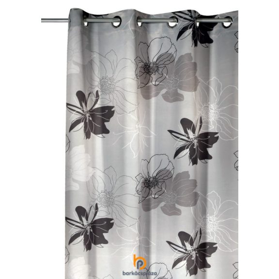 Ringlis készfüggöny Dimout Floralprint 135 x 245 cm szürke színű 