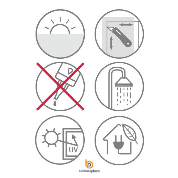 Ablakfólia Privacy 50 statikus több méretben