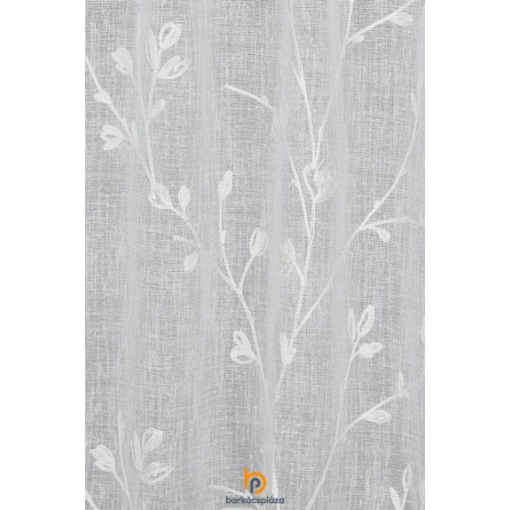 Vitrázsfüggöny Stickerei hímzett 140 x 45 cm natúr színű