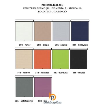 Fényzáró termo textil Primera BLO ALU 