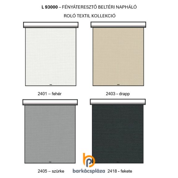 Tetőablak roló falcba szerelt napháló textillel Schindler ablakra
