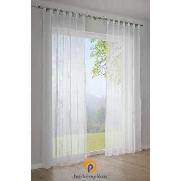   Füles függöny áttetsző Pitypang 140 x 245 cm fehér színű 