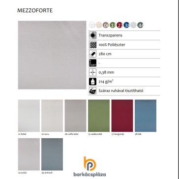 Roló textil Mezzoforte