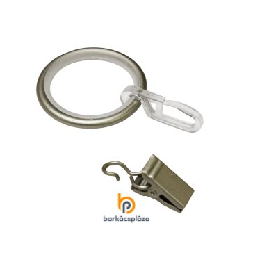 Függönykarika halk 19 mm Kira 10 db/csomag több szín