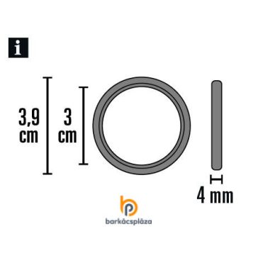 Függönykarika halk 19 mm Kira 10 db/csomag több szín