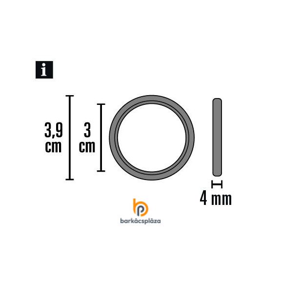 Függönykarika halk 19 mm Kira 10 db/csomag több szín