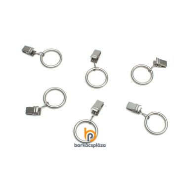 Függönykarika csipesszel 16 mm 10 db/csomag több szín