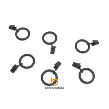 Függönykarika csipesszel 16 mm 10 db/csomag több szín