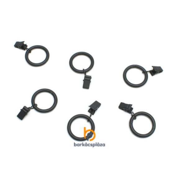 Függönykarika csipesszel 16 mm 10 db/csomag több szín