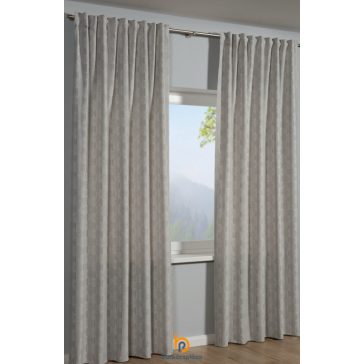   Készfüggöny fényáteresztő Jaquard Kreise  135 x 245 cm bézs színű
