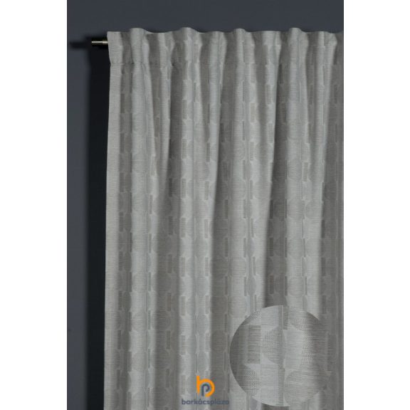 Készfüggöny fényáteresztő Jaquard Kreise  135 x 245 cm bézs színű