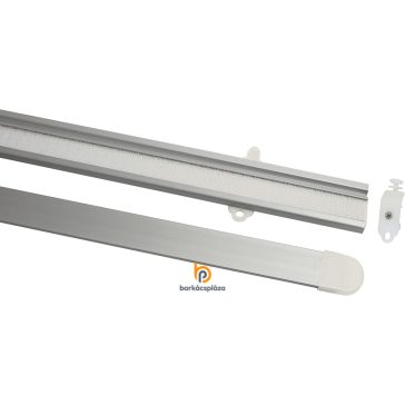 Panelkocsi szett lapfüggönyhöz 70 cm ezüst 