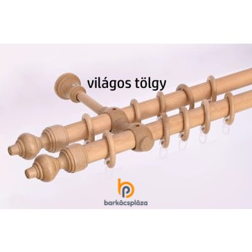 Fa karnisszett Filigrano 2 soros D28 mm 160 cm 3 féle szín