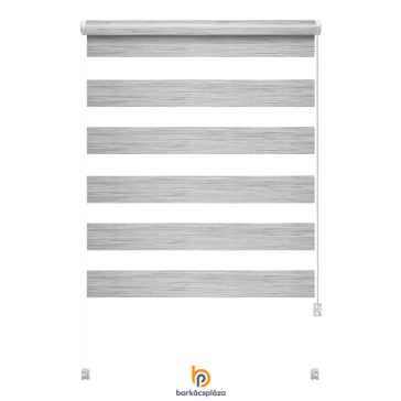Sávroló mini Zebra Silk ezüst szürke 
