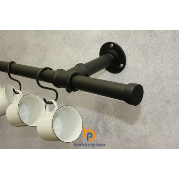Fali konzol Indrustrial Home D25 mm fekete
