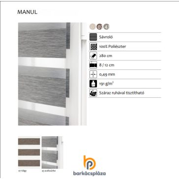 Sávroló textil Manul