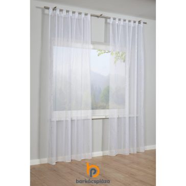   Füles függöny áttetsző Silberdruck 140 x 245 cm fehér színű