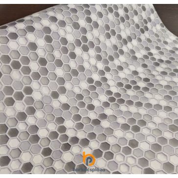 Ceramics hexagon szürke csempe tapéta