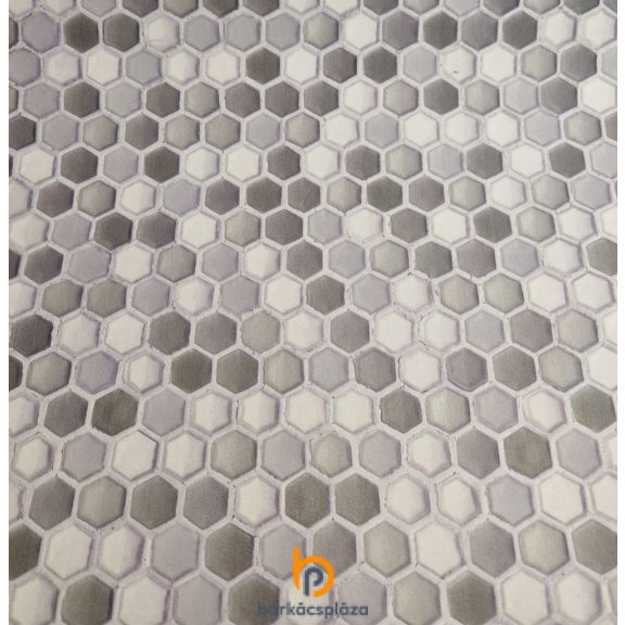 Ceramics hexagon szürke csempe tapéta