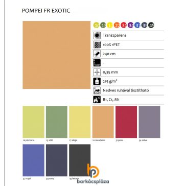 Roló textil Pompei FR Exotic