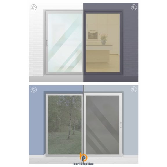 Tükörfólia üvegre statikus 90 x 200 cm