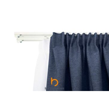 Projekt 2 soros függönysín fehér egyedi méret
