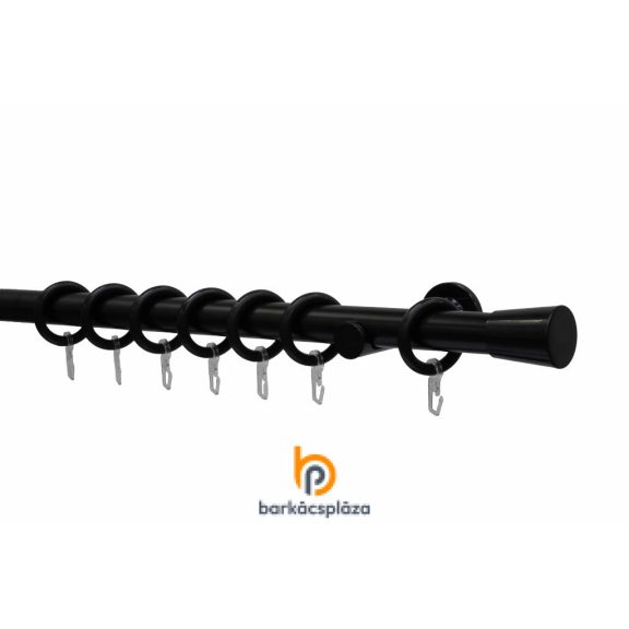 Karnisszett Korfu D28 mm fekete 160 cm