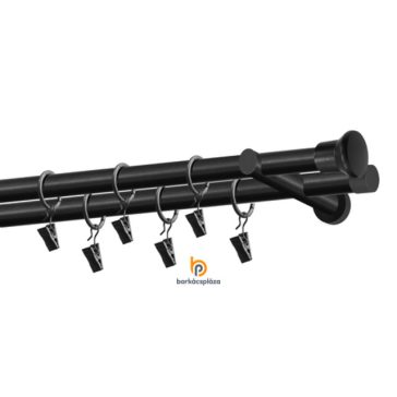 Fém karnisszett Lima 16 mm 160 cm fekete