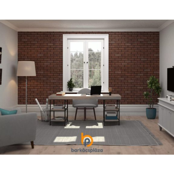 Vörös tégla mintás táblás falburkoló panel 2,98 m2 P288