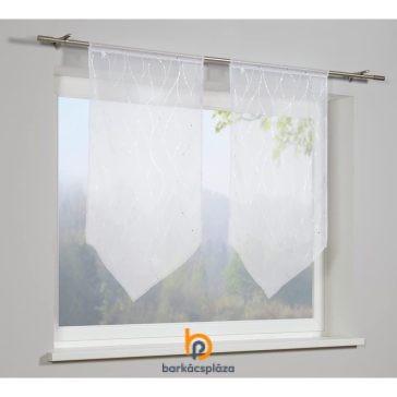   Ablak dekor függöny Silberdruck 60 x 120 cm fehér színű 