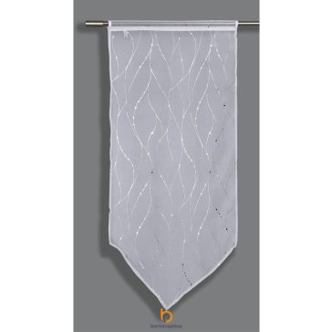   Ablak dekor függöny Silberdruck 60 x 120 cm fehér színű 