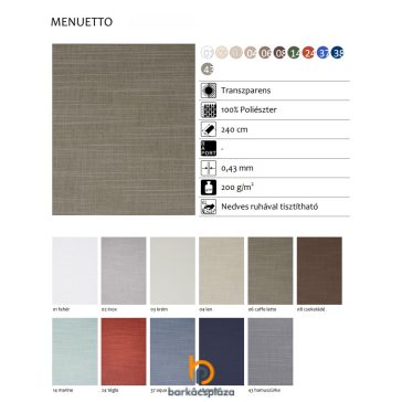 Roló textil Menuetto
