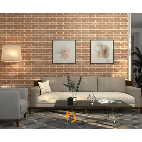 Vegyes tégla mintás táblás falburkoló panel 2,98 m2 P290