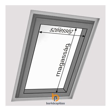   Tetőablak roló falcba szerelt dekor textillel Schindler ablakra