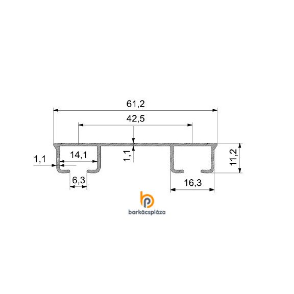 Como 2 soros függönysín szett 150 cm fehér