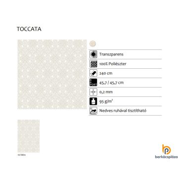 Lapfüggöny textil Toccata