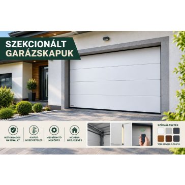 Szekcionált garázskapu